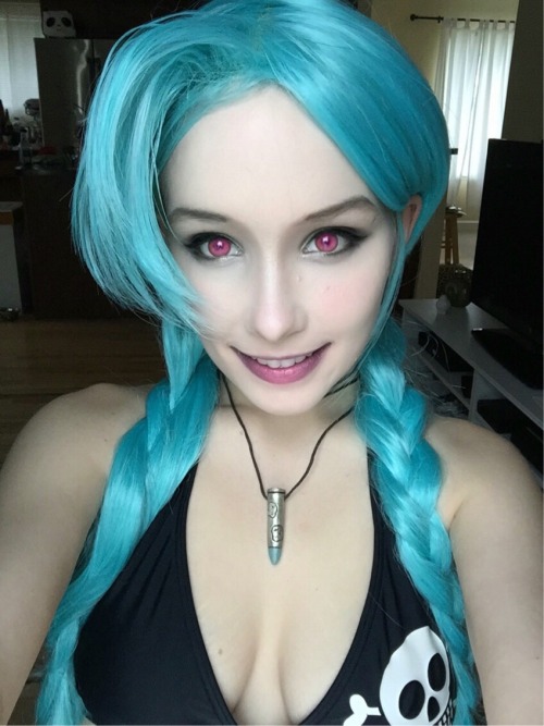 jellyfish-soup:  Makeup test for my Jinx porn pictures