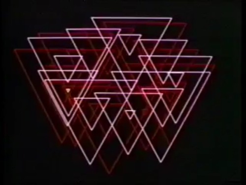 Trippy early 1970s computer animation art by artist/inventor/pioneer, John Whitney (1917-1995).These