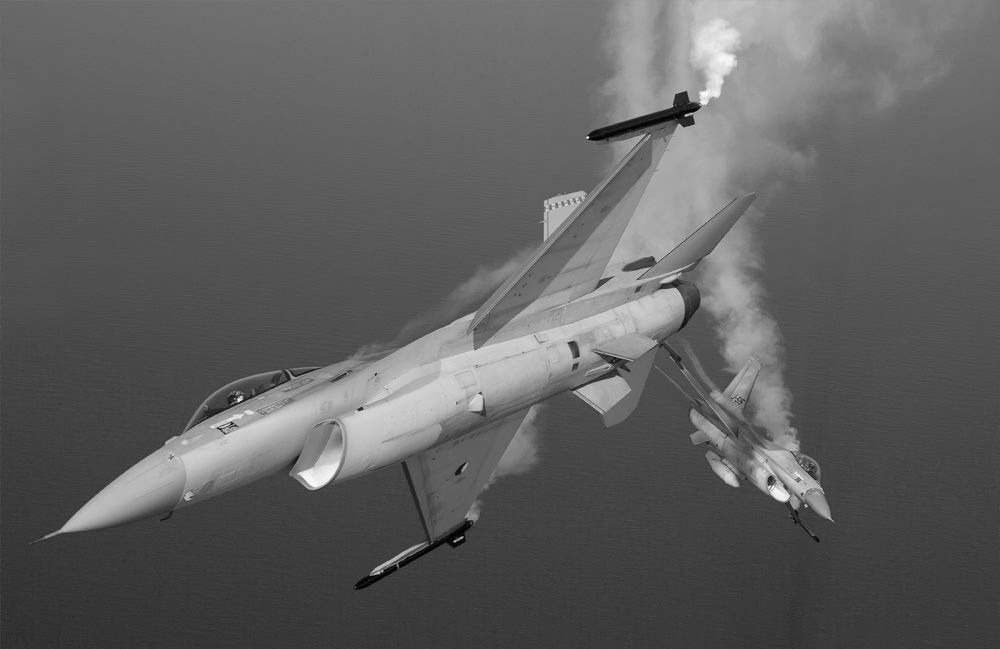 theworldairforce:  Fighting Falcons? More like Playful Falcons 