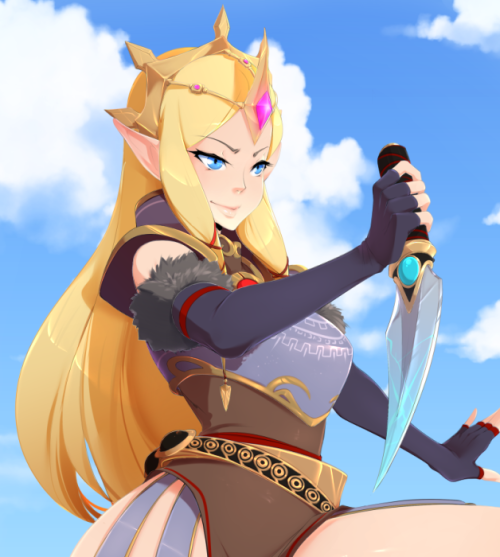 meeksheep:  Zelda what are you wearing???  Pinup winner Zelda for my Patreon!   <3 <3 <3