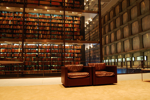 The rare book library at Yale University has no windows..because the walls are made