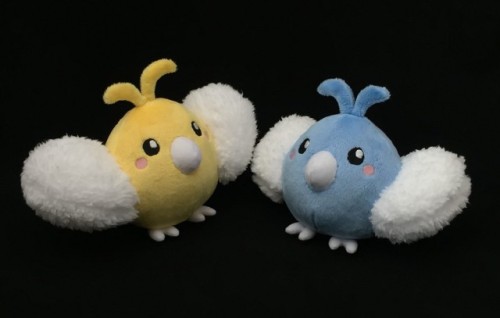 Swablu plushies! Three Swablus were sold at Abunai convention, where I had a booth with my talented 