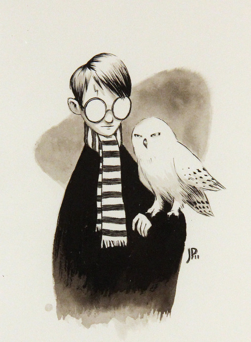 ex0skeletay:  Happy 35th birthday, Harry! (July 31, 1980) (Art by: Alvaro Tapia,