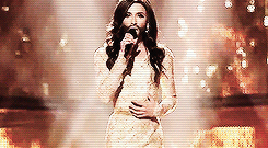kaeandlucy:  kaniehtiio:  have you accepted conchita wurst as your lord and saviour?   Incredible!  She’s fabulous. And fuck those neanderthal politicians who tried to ban her from the competition. 