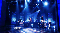 damnpanicatthedisco:  Performing on the Ellen Show (+) 