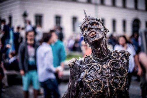 bluecohosh:  socialpsychopathblr: Zombie Walk Prague 2014 by Josef Rarach   i for some reason hate zombie walks but, fine, i BOW TO YOU