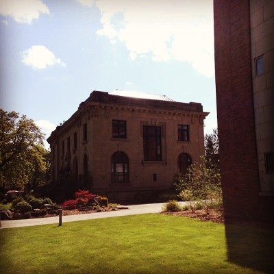 Love that gothic building (at Willamette University)