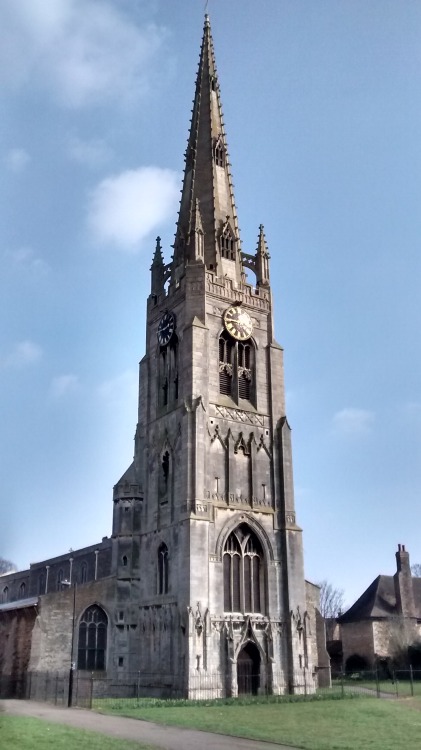 St Mary’s Church,  Whittlesey, England.Looking lovely in the sun on the first day of Spri