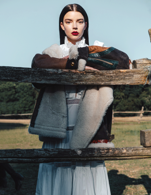 high-fructose-lesbianism:Anya Taylor-Joy photographed by Paul McLean for Hunger Magazine (October 20