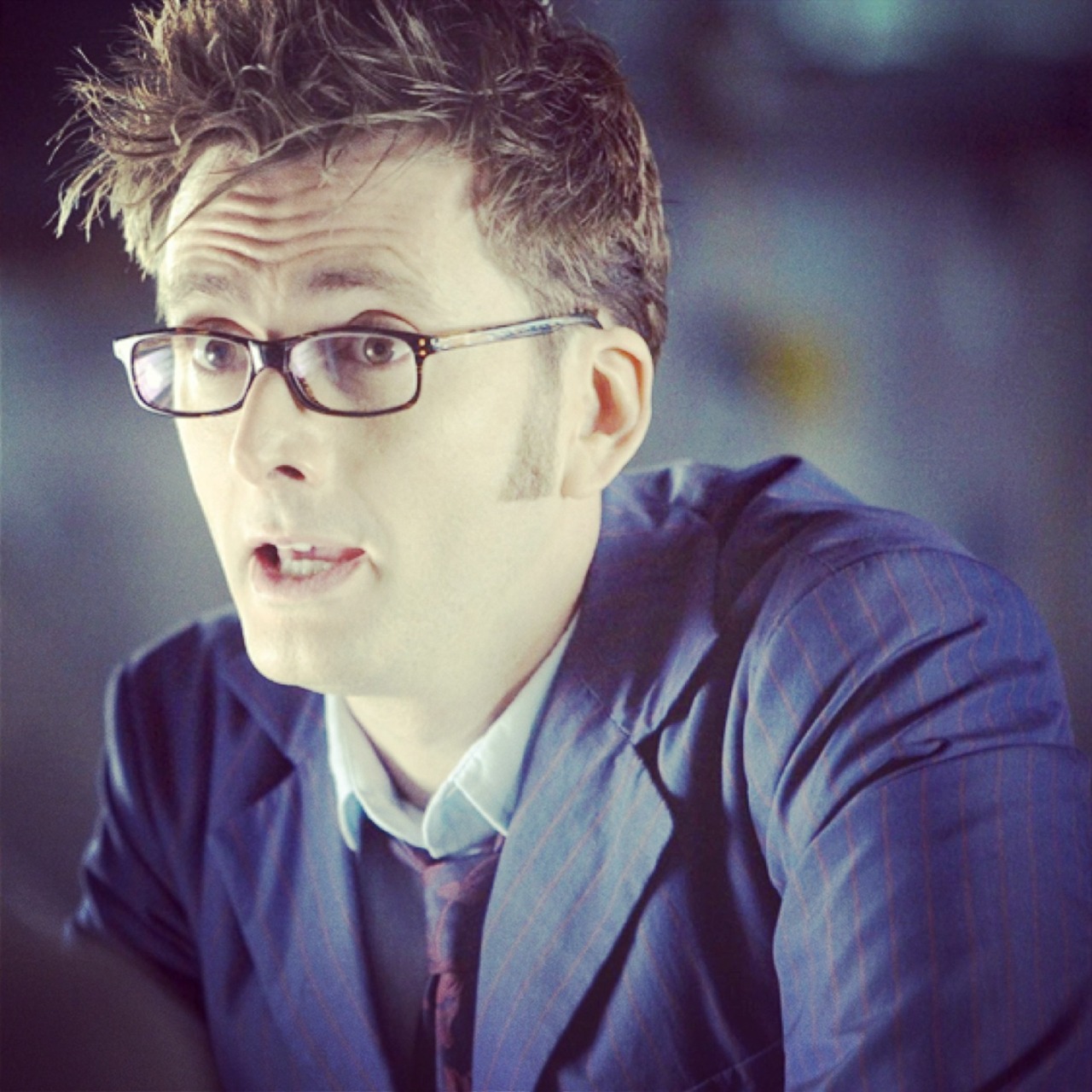 tennant-tuesday:  ohtentoo:  Ten + Blue Suit of Sex  Excuse me for a moment while