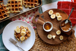 delectabledelight:  Chocolate Chip Buttermilk Waffles (by joy the baker) 