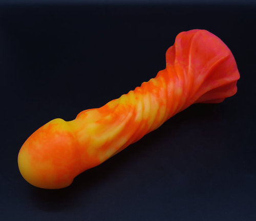 The Helios Sun God 6.75 inch Platinum Silicone Dildo