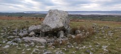 fjorrd:Maen Ceti, “Arthur’s Stone”, in Reynoldston, Wales, is a neolithic burial ground. It was built around 4,500 years ago or earlier. The chamber below the stone, for the tomb, was dug under the massive boulder and was held aloft