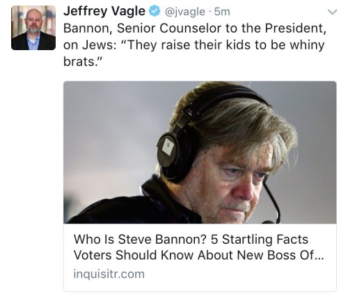 ihavefeministbones: Meet Steve Bannon. Now one of the most powerful men in America.