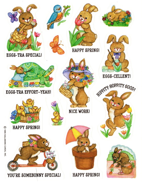 1995 Easter Stickers by Hallmarkfrom my personal collection