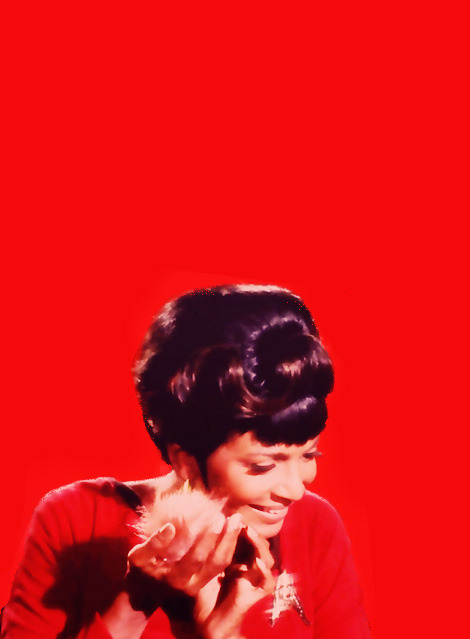 carmelilla9:  Lovely Uhura holding a tribble