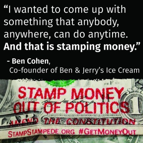StampStampede.org is a grassroots campaign that lets you #FightBigMoney on YOUR OWN TIME.