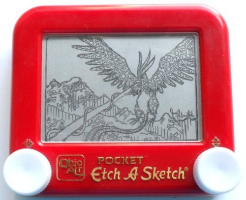 retrogamingblog: Pokemon Etch-A-Sketch Artwork made by Jane Labowitch