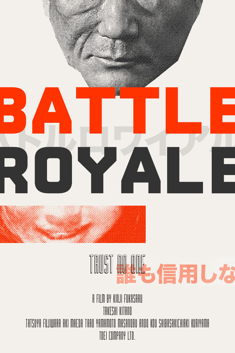 arresting-gear:  Art Contest of Battle Royale alternative posters. 