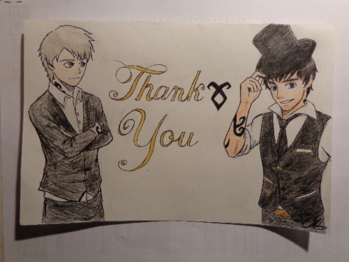 nectarandgold: While making a thank you note for my teacher, I thought, what better thing to put on 