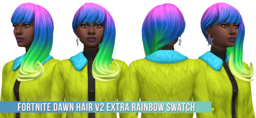 Fortnite Dawn Hair Conversion/EditBase Game Compatible•  HAIR COMES WITH 2 FILES. v2 IS THE DUO COLO