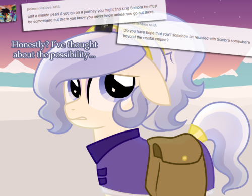 ask-opalescent-pearl:Good thing crystal ponies have dense winter coats.  It’ll keep me warm until I set up that fire…  Now, to find some tinder and kindle…  o: Careful in there!