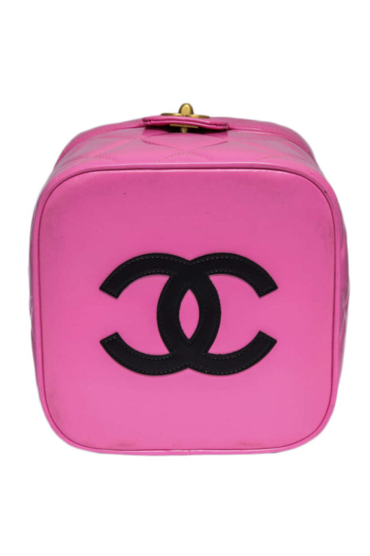 CHANEL, Bags, Chanel Vintage 995 Barbie Collection Barbie Pink Vanity  Case Heart Mirror Bag
