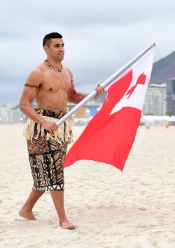 boyzoo:  Pita Taufatofua at “The Today Show” during Rio Olympics 2016