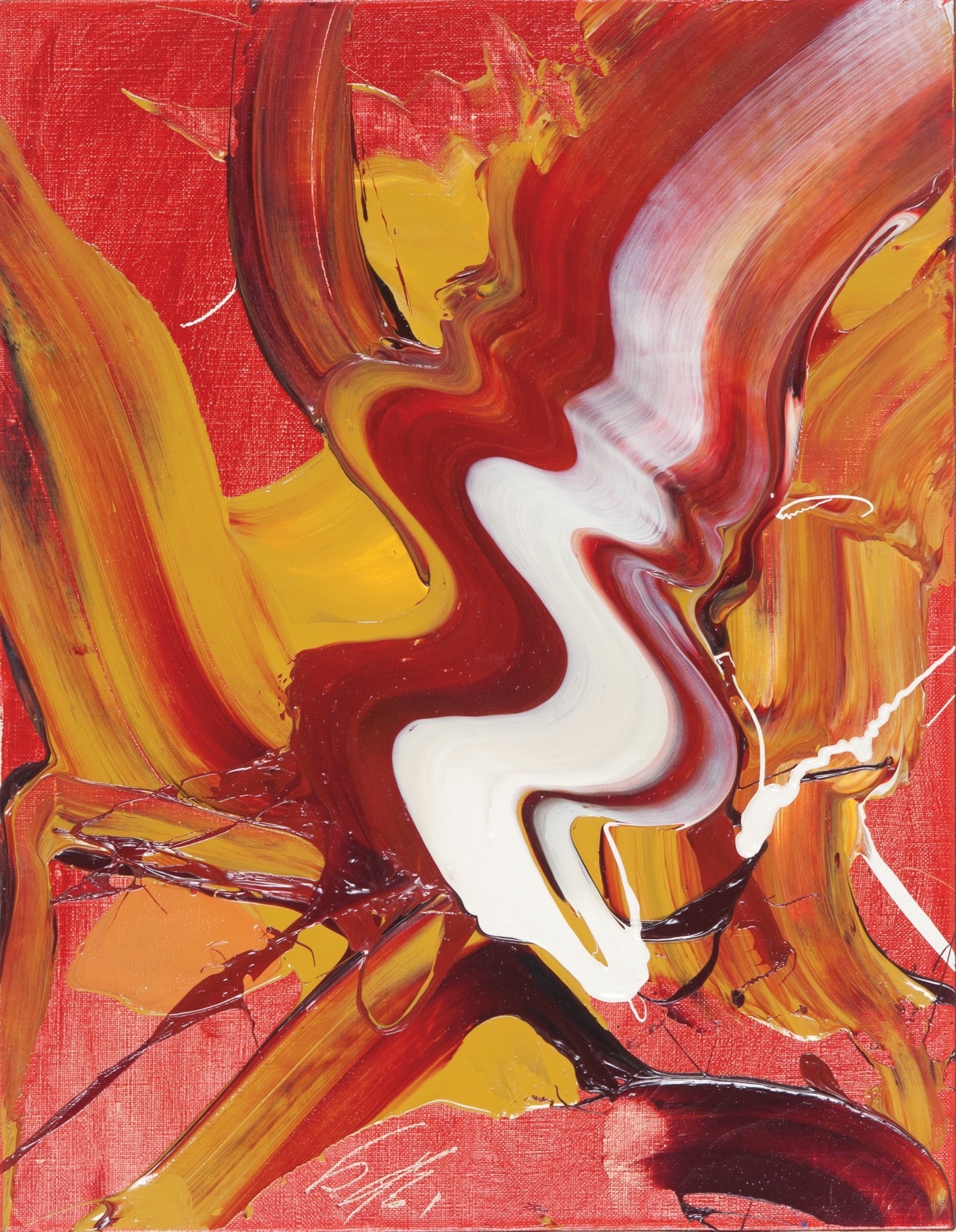 hipinuff: Kazuo Shiraga (Japanese: 1924-2008), Untitled, 1973. Oil on canvas. 