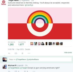 sciencememe:draumstafir:  I’m shitting oh my GOD  why can’t i, an AMERICAN, carry a GUN in a PUBLIC STORE, because i’m an AMERICAN, but GAYS are ALLOWED TO EXIST