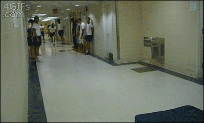 mad-hattress:  ghdos:  whovian-all-over:  4gifs:  Mattress Jousting  FLIPPING SHIT