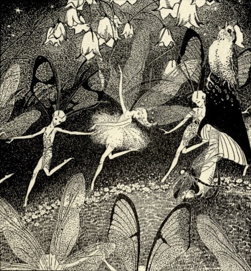 the-evil-clergyman:Illustration from Walter De La Mare’s Down-Adown-Derry: A Book of Fairy Poe