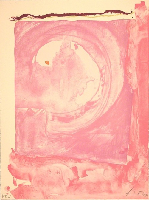 transistoradio:Helen Frankenthaler (1928-2011), Reflections IX (1995), lithograph, 38.1 x 50.8 