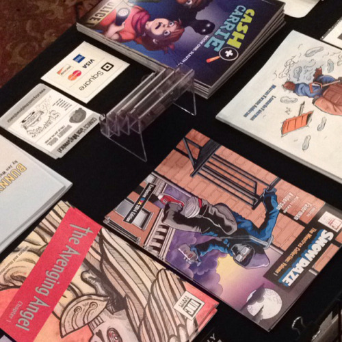 My view from our table at #albanycomiccon