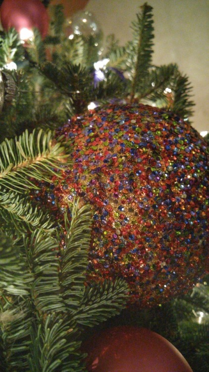 organichaos: Christmas 2018 ~ My mom got me this great big rainbow ornament for the tree ✨ I put the