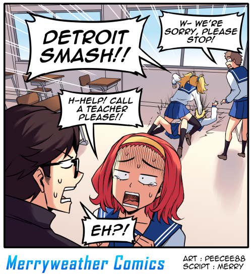 merryweather-comics:The American Weeb Exchange Student Gets Bullied!