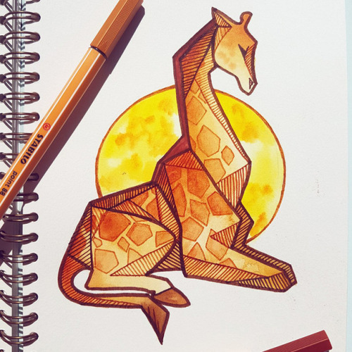 shinepaw:Watercolor angular animals this time :3