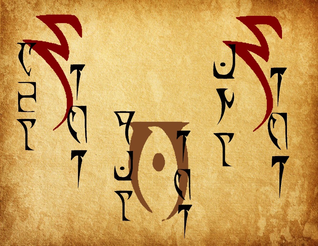 ankoku37:A couple of House Redoran banners I made. Both are written in Dunmeri calligraphy