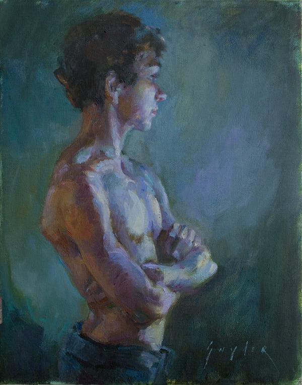 grundoonmgnx: Julie Snyder, Young Athlete, nd  Oil on canvas, 16 x 12 in 