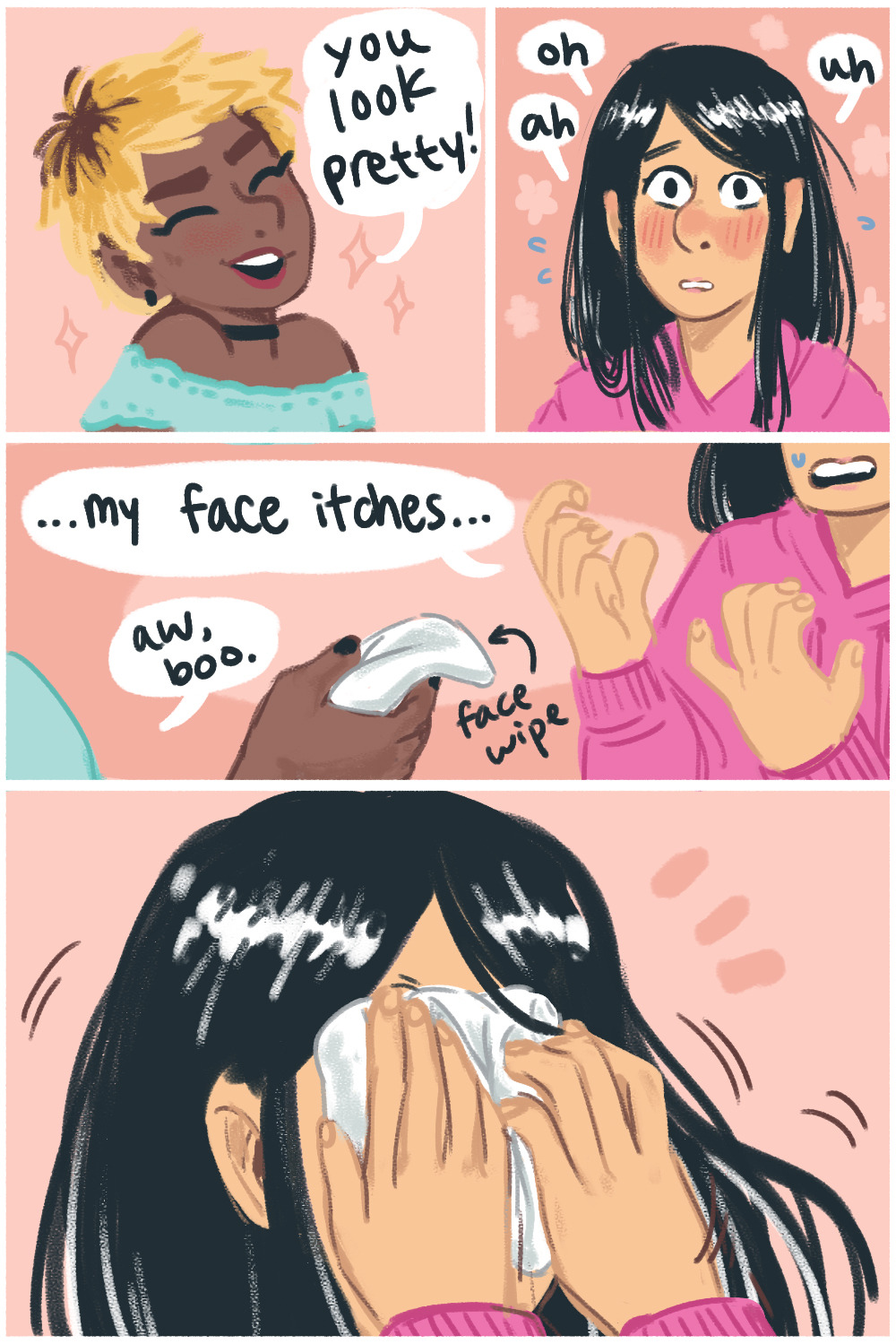 trianglart:  A high school romance!!! After school makeover episode…what will happen