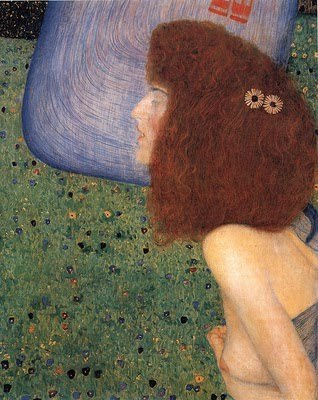 suonko:  Gustav Klimt - Girl With Blue Veil 