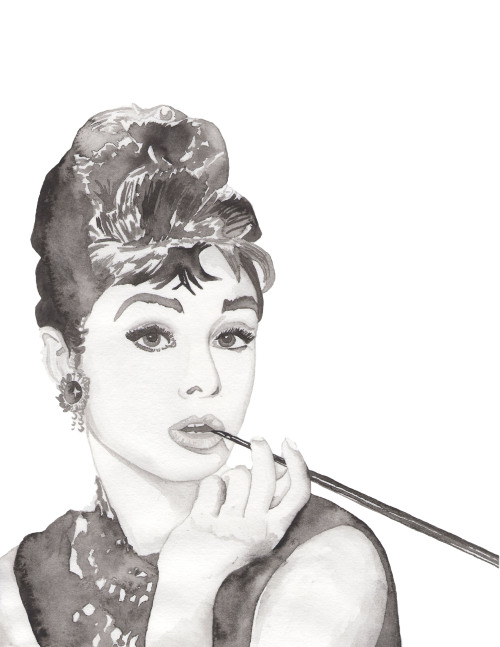 kboyington424: Audrey Hepburn by Kate Boyington.