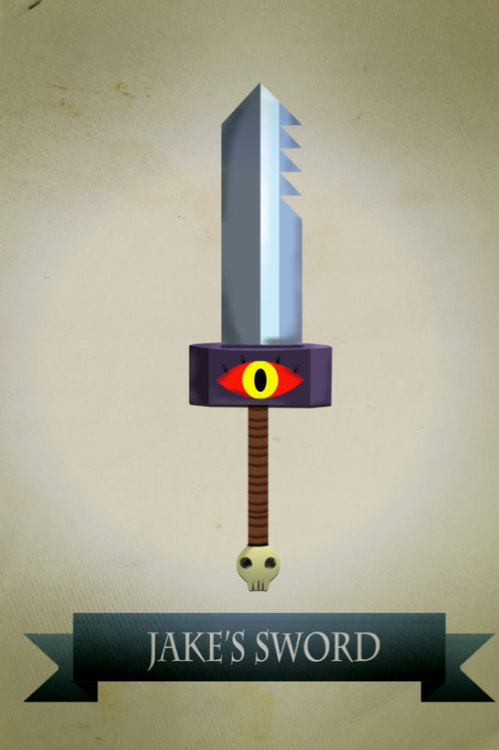 geeksngamers:  Adventure Time Sword Series - by Harshness Posters available for sale at his Etsy 