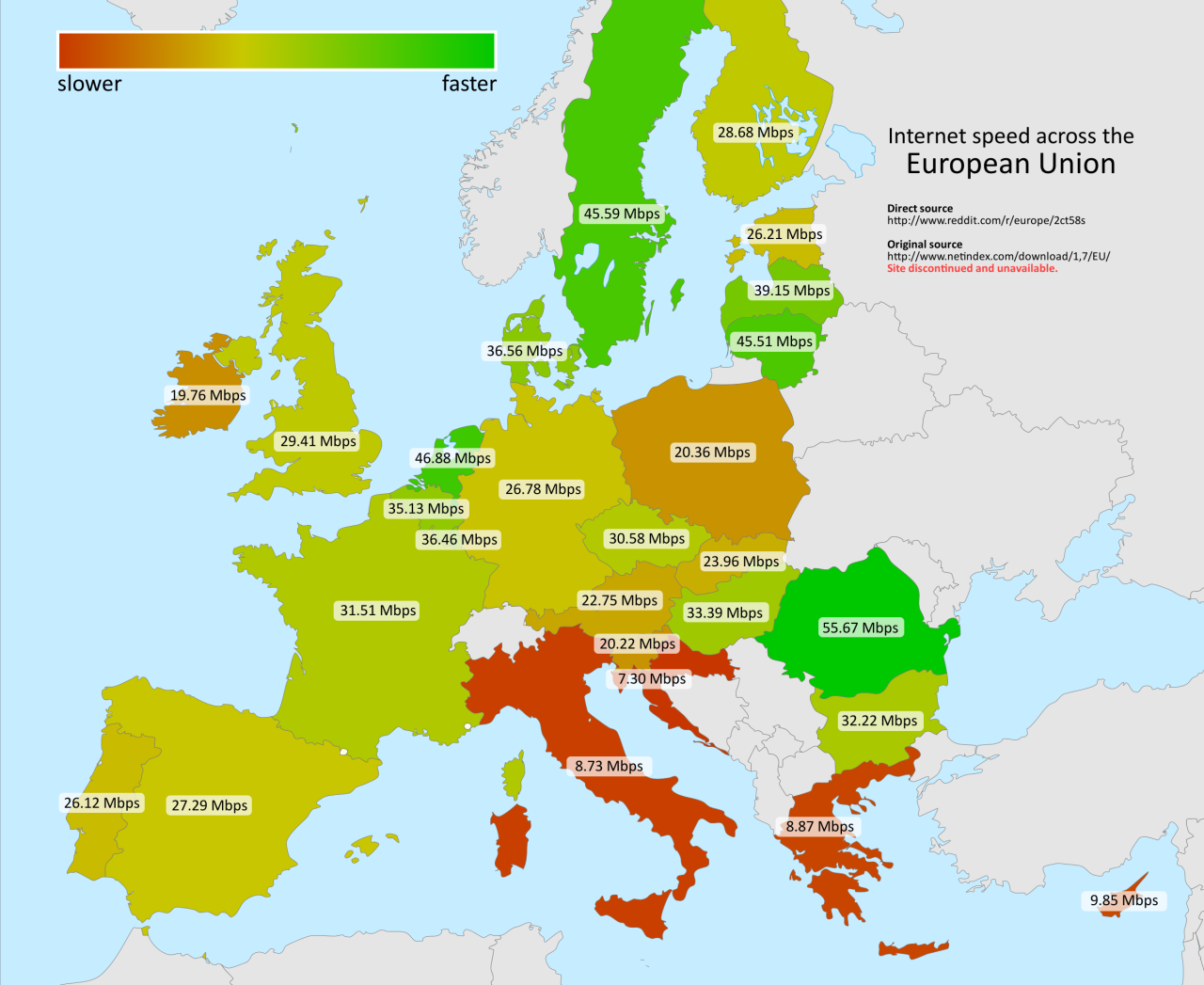 mapsontheweb:
“ Internet speed across the European Union.
More internet maps >>
”