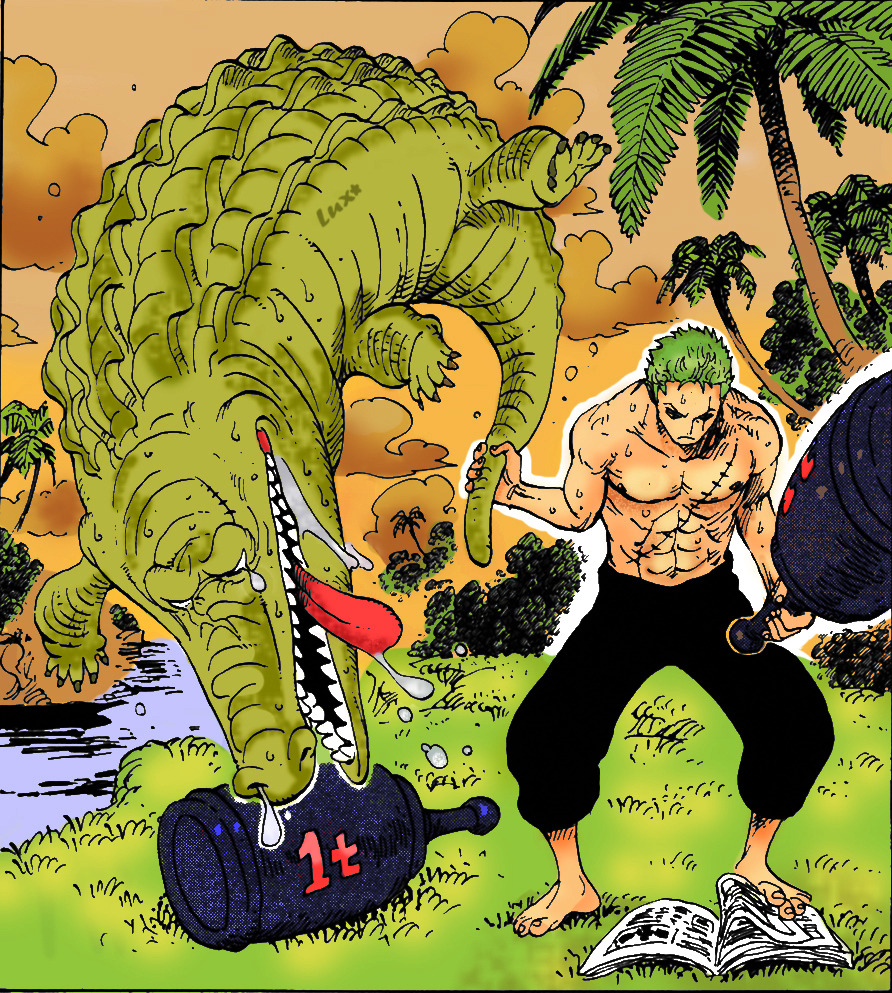 L U X Zosa Cover One Piece 600 While Working Out Zoro