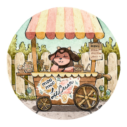 revilonilmah: #241 Miltank sets up shop on a hot summery day!   Support me on Patreon to see exclusive art!   