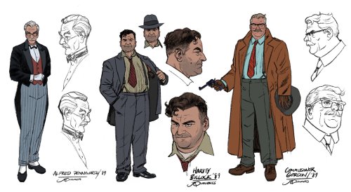 Character designs for the upcoming Batman &lsquo;89 Digital First series