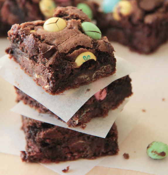 fullcravings:  Double Chocolate M&amp;M Cookie Bars