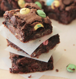 fullcravings:  Double Chocolate M&M Cookie