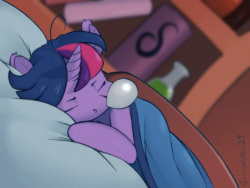 dat-purple-herm:  cromboi:  A Sleepy Twi